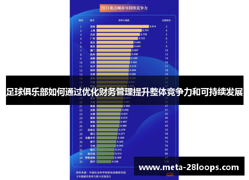 足球俱乐部如何通过优化财务管理提升整体竞争力和可持续发展