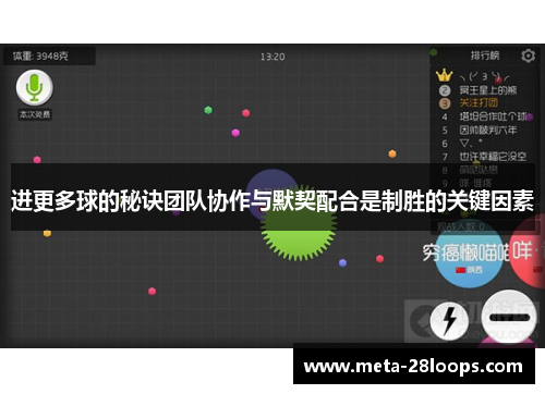 进更多球的秘诀团队协作与默契配合是制胜的关键因素 进更多球的秘诀团队协作与默契配合是制胜的关键因素