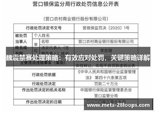 魏震禁赛处理策略：有效应对处罚，关键策略详解